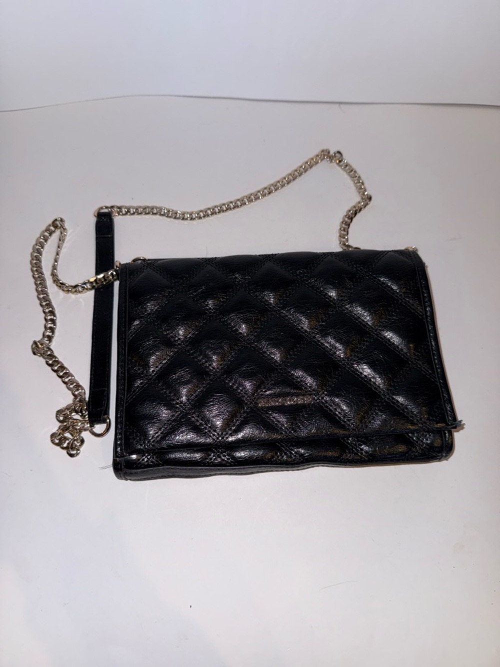 Classic Quilted Black Crossbody Bag with Chain Strap
